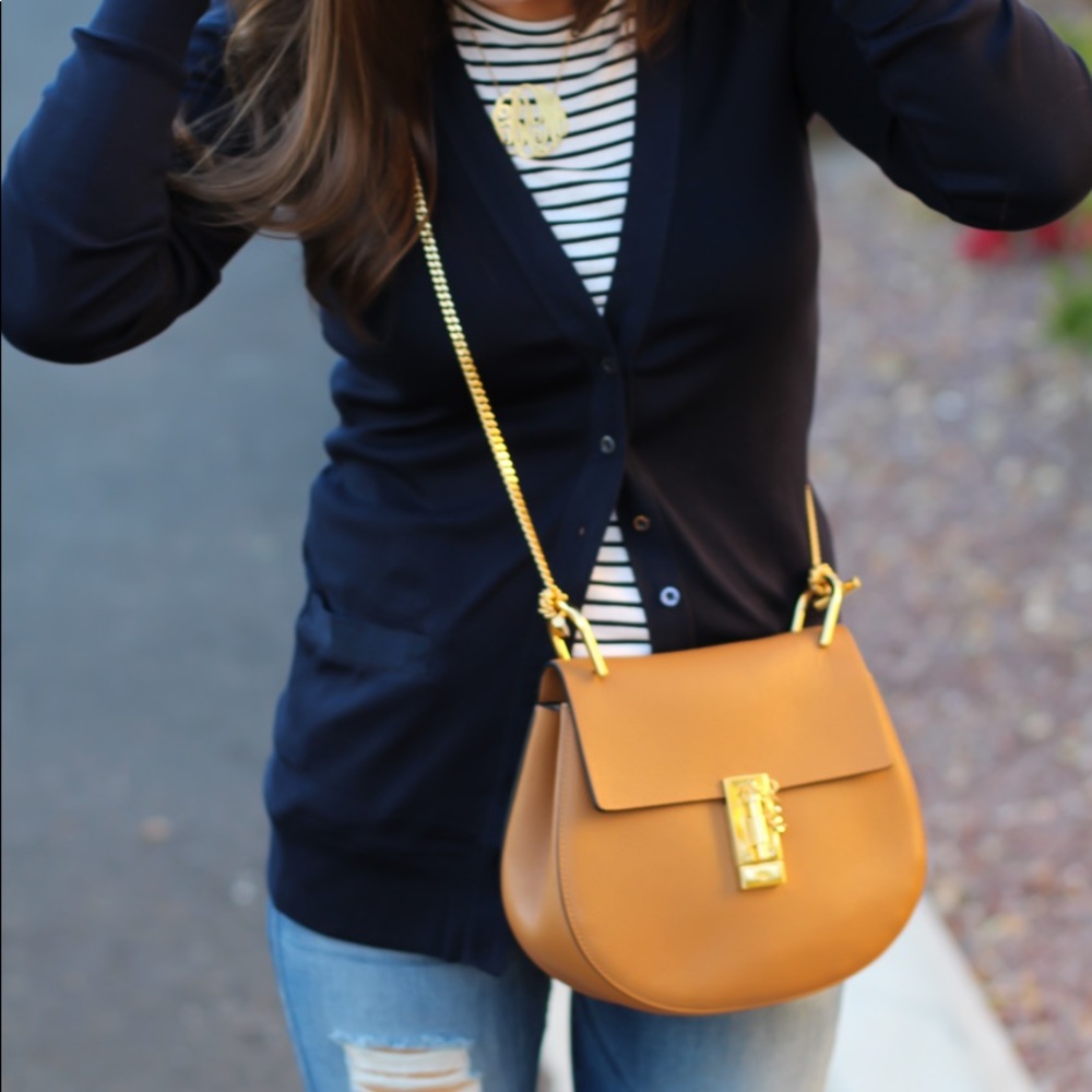 J CREW Perfect Fit Navy Button Cardigan Small